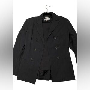 Calvin Klein Charcoal Double-Breasted Blazer with Pants